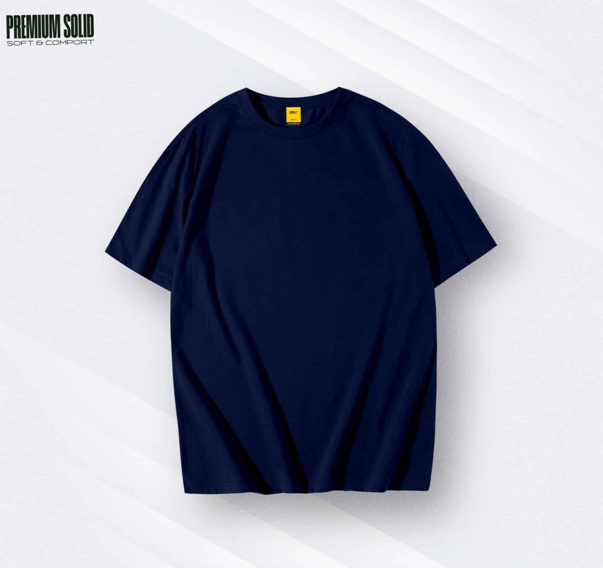Solid Drop Shoulder T-Shirt (Navy Blue)